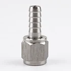 Ball Lock Disconnects Flared Gas In and Liquid Out 1/4 MFL Swivel Nut Stems for Cornelius Corny Keg