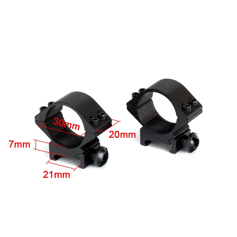 ohhunt Tactical Riflescope Mount Rings 2PCs 30mm Diameter Picatinny Weaver Rail Base Ring for Hunting Rifle Riflescope Accessory (7)