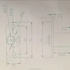 HS130 zinc alloy die-cast housing and cylinder hardware fitting furniture D16xL20 cabinet door lock