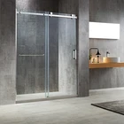 Bathroom Single 10mm Obscure Glass Sliding Door Shower Enclosure Shower Room