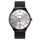 SKMEI 9163 Mens Fashion Business Wristwatch Stainless Steel Custom Analog Watch