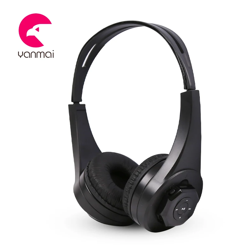 wireless headphone with memory card support mp3 headset wireless headphone with memory card support mp3 headset
