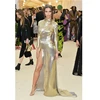 Long Sleeve Women Celebrity Evening Party Clubwear Vestidos De Fiesta Golden Runway Dress