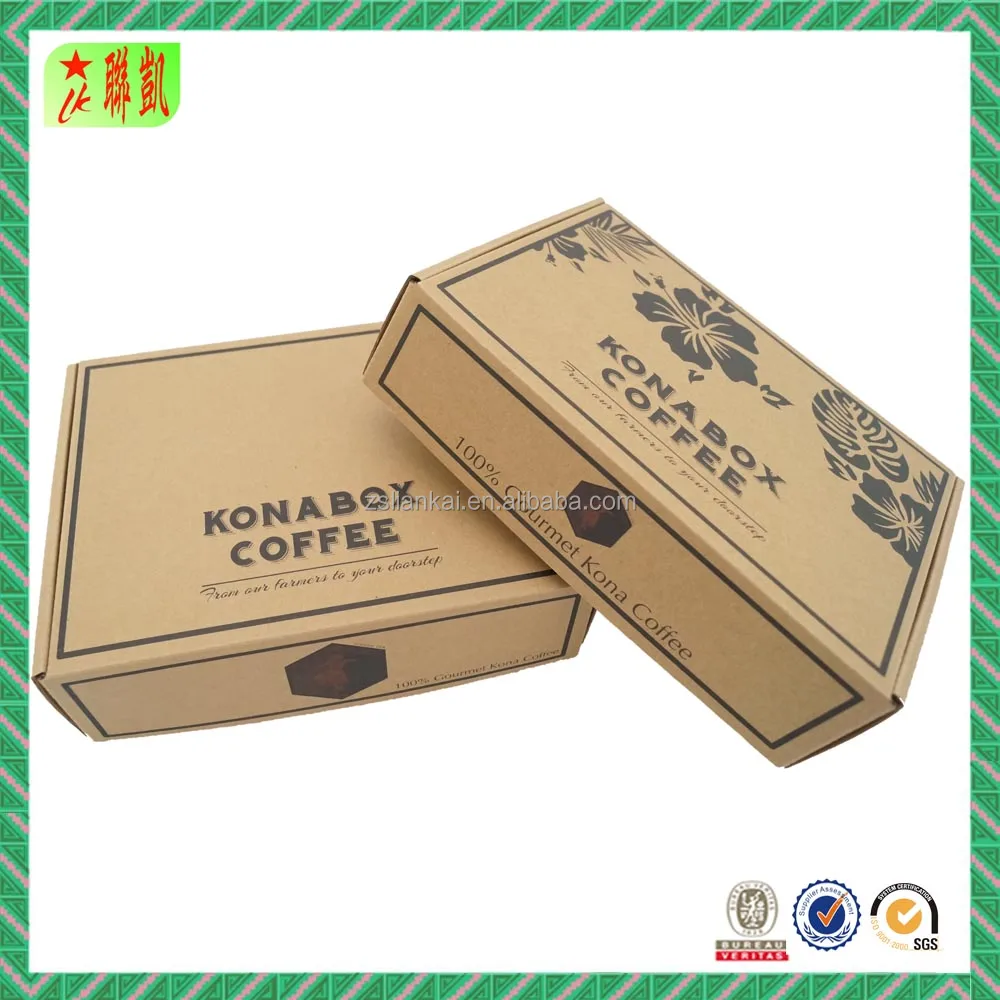 recycled cardboard folding brown kraft paper box for shipping