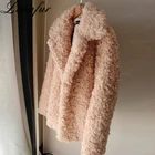 Fashion Curly Faux Sheep Wool Jacket,Fake Lamb Wool Fur Jacket Coat