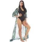 Summer OEM custom chiffon beach swimsuit beachwear cover up dresses