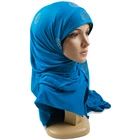 2019 jersey hijab ruffle cross design hijab comfortable material outstanding customization jersey hijab scarves