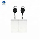 Verticale Stile Heavy Duty ID Titolari di Carta A Scomparsa Possessori di contrassegno con Moschettone Reel Clip