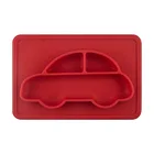 Supply heat-resistant silicone baby suction placemat non-toxic feeding food plate