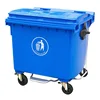 1100 liter 4 wheeled Mobile Garbage Bin/trash cans waste bins foot pedal dust bin