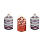 Factory price low MOQ hot selling ceramic candle custom jars with lid decal wholesale