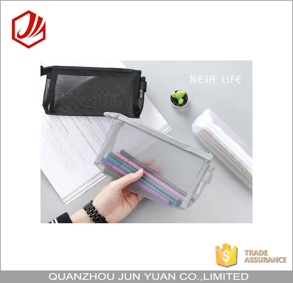 professional manufacturer custom novelty mesh cute pencil case