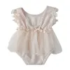 Wholesale baby clothes romper summer baby girl flower romper