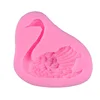 2019 Amazon Hot Sale New Product DIY 3D Silicone Swan Flexible Shaped Liquid Gel Molds Chocolate Mold Baking Tools For Cake