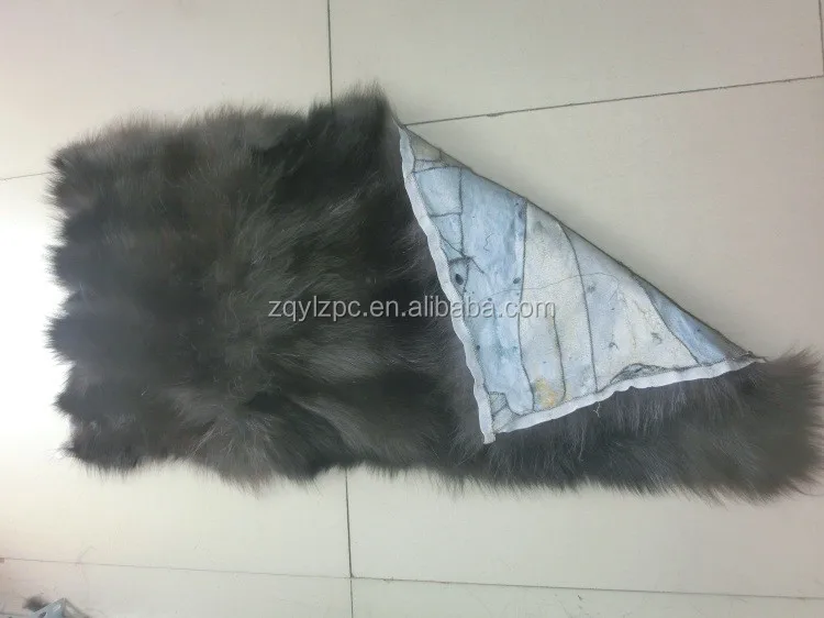 2016 high quality real fox fur pelt blanket/fox fur skin plate