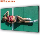 Resscreen 55 inch narrow bezel 1.8mm LG HD solutions black color 700cd/m2 TV video wall