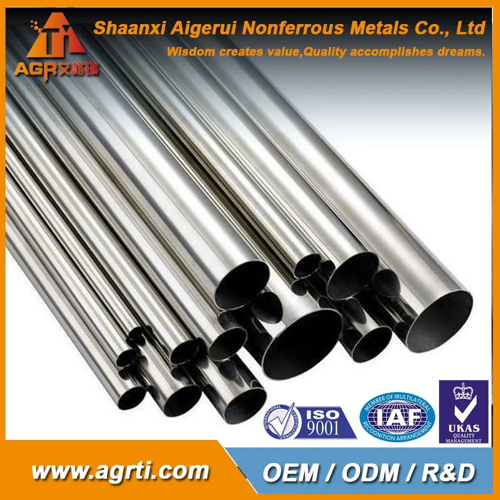 Factory Supply And top Quality ASTM B338 polished Titanium gr2 exhaust tube price per kg