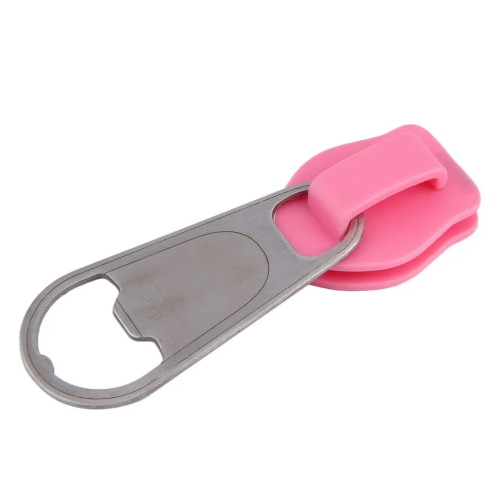 2017 New Design Durable Kitchen Bar Fun Creatively Zipper Wine Beer Soda Bottle Novelty Opener