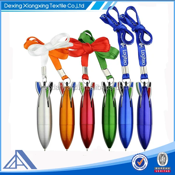 ballpoint pen with customized lanyard for advertising