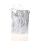 100pcs Daily use plastic toothpicks dental floss picks in transparent box