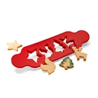 4 Different Patterns Plastic DIY Cookie Cutter for Kids