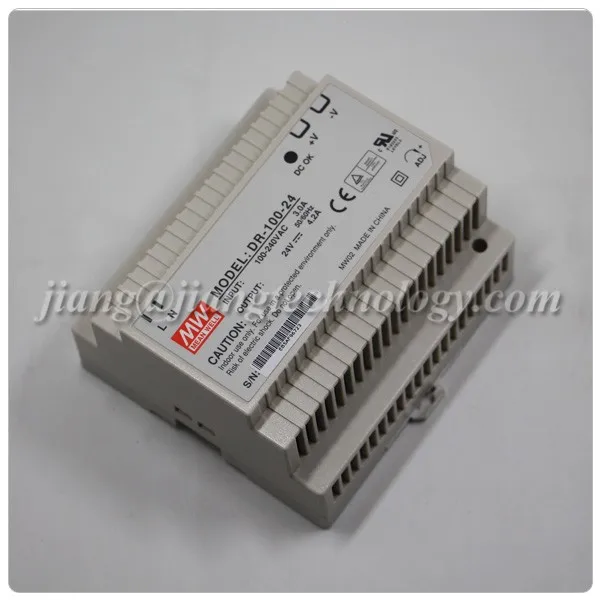 DR-100-24 Meanwell Single Output Switching Power Supply DIN Rail 24V 100W Power Supply