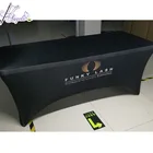 OEM factory not disposable black stretch spandex massage bed covers for rectangle massage folding bed or table