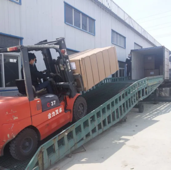 Top quality both sides melamine 18mm particle board with cheap price from fushi wood group