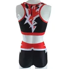 Custom Sublimation Costume Custom Design Sublimation Cheer Practice Wear Costume For Kids Girls