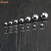 SLand Jewellery Manufacturer wholesale seamless small hole ball findings 925 sterling silver beads for bracelet DIY