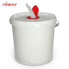 Isopropyl alcohol wet wipes in Bucket