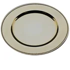 Hot sale plastic charger wedding and dinner plate with factory price