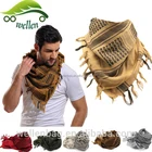 Fashion Outdoor Men Women Cotton Military Shemagh Thicken Muslim Hijab Multifunction Tactical Arabic Keffiyeh Scarf