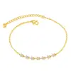 traditional indian yellow simple anklets with 18K gold plating 2019