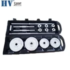 Cheap chrome iron hand weight plate 50kg dumbbell barbell set