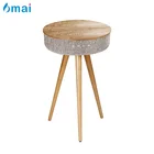 6mai Wood Subwoofer Audio Sound Home Decoration Furniture Coffee Desktop Wireless Charging Bluetooth Speaker