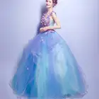 Blue bride wedding dress dinner party dress wholesale