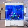 New product elegant curved screen acrylic fish aquarium tanks with filter