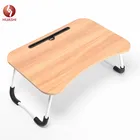 Laptop Table Bed Foldable Laptop Wood Table Notebook Large Bed Desk 40x60cm