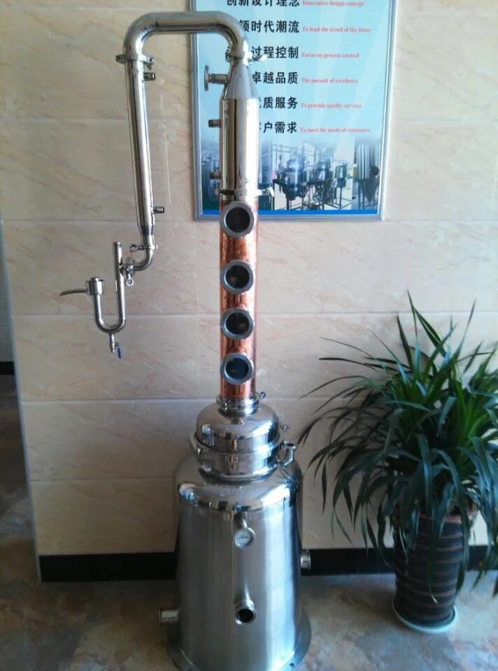 8 Column Plates Reflux Column Still With Milk Can Boiler Rum &whiskey