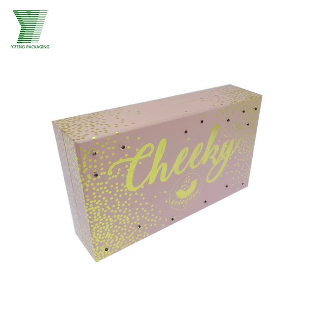 wholesale custom beauty cosmetics pink packaging glitter paper