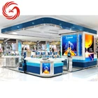 High quality mall makeup kiosk for cosmetic products display stand
