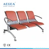 AG-TWC003 CE approved steel patient 3-seat furniture medical waiting room chairs supplier