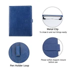 Wholesale Embossed Portfolio Folder/Holder Black Color leather portfolio folder custom document folder a4