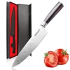 Amazon Hot Selling - kitchen chef knife 8 inch high carbon steel 7cr17mov wood handle