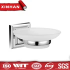 china sanitary ware market soap dish, round base glass soap holder china sanitary ware