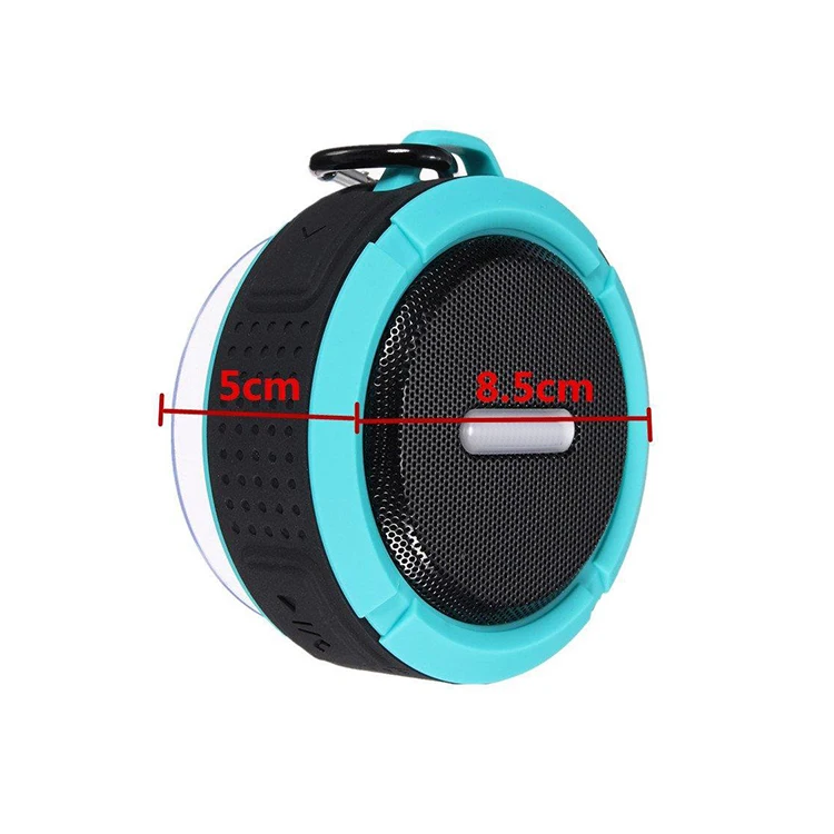 Amazon 2019 Trending Products Wireless Car Bluetooth Speaker Outdoor Sport Portable C6 Waterproof shower Speakerwith suction cup - ANKUX.COM