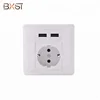 Ce ,rohs Certification White/ Champagne Usa Usb German Wall Switch And Wall Socket