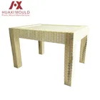 2019 new design plastic injection rattan table mould maker mould making