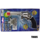 Toy,6 inches 8 shots die casting retro metal cap gun for eourope market,western cowboy cap gun for wholesale